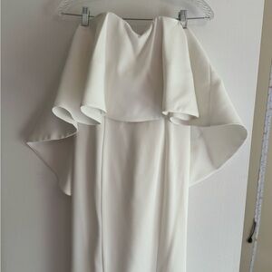 Elegant White Off-Shoulder Dress